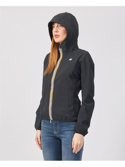 Llily K-way women's short jacket with hood K-WAY | K5127LW-LILY STRETCHUSY